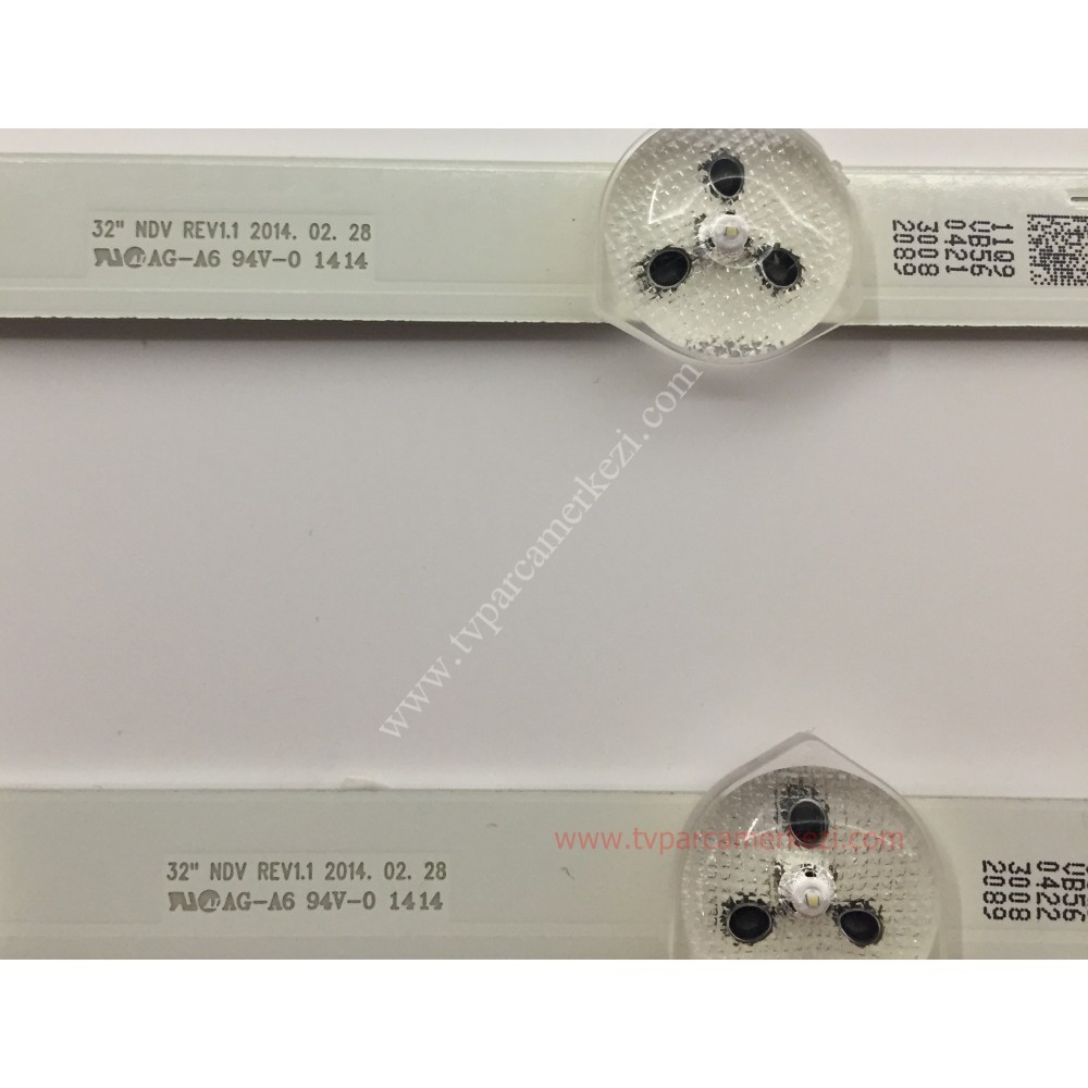 Kit 2 Strisce LED Per TV VESTEL 32 Pollici, 11 LED 575mm Per Modelli LC32LD145K E VES315WNDL-01