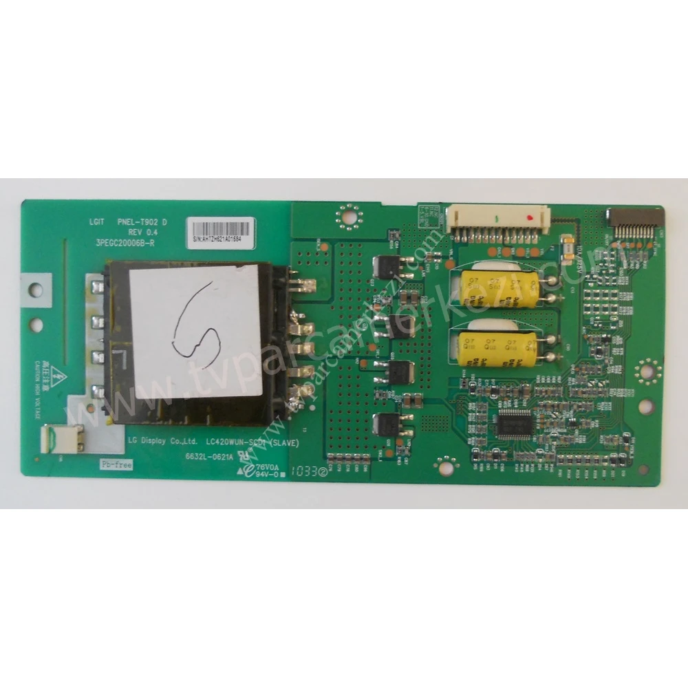 LC420WUN-SCD1, (SLAVE) , 6632L-0621A , 3PEGC20006B-R , LGIT PNEL-T902 D REV 0.4 , PANASONIC TC-L42U22 INVERTER BOARD