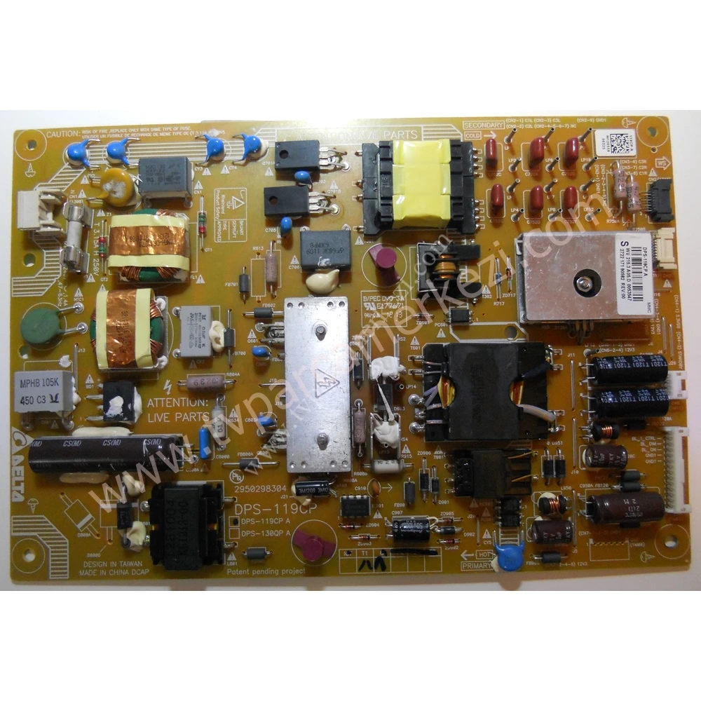 2950298304 , DPS-119CP , 2722 171 90582 , 119CP A , PHILIPS 42PFL6687K/12 POWER BOARD