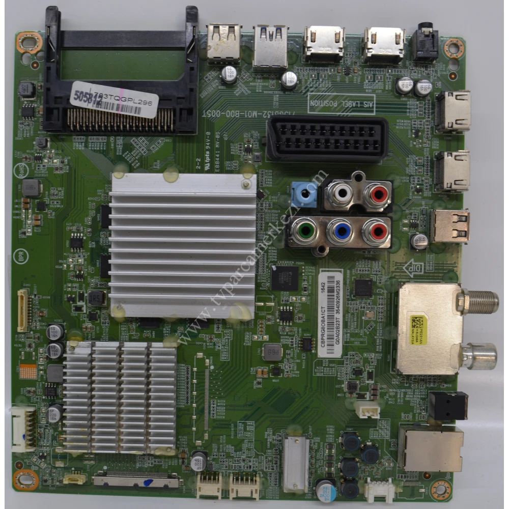 703TQGPL296 , 715G8132-M01-B00-005T , CBPRG8OBA1CT , Philips 43PUS6201/12 main board