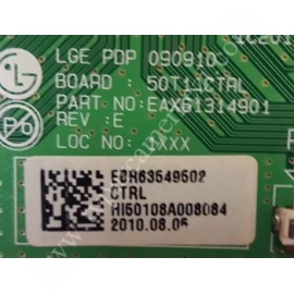 EAX61314901 , EBR63549502 , LG 50PJ350 CTRL Logic Board