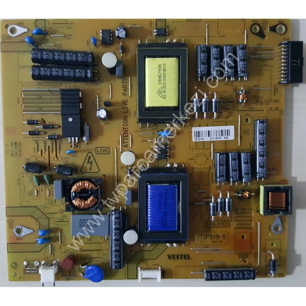 17IPS19-5 , 061112 , 23121917 , Vestel 40PF7070 Power Board