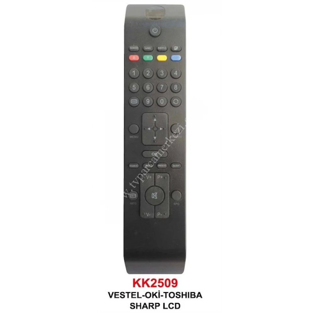 KK2509 , VESTEL , OKI , TOSHIBA , SHARP LCD TV Kumandası