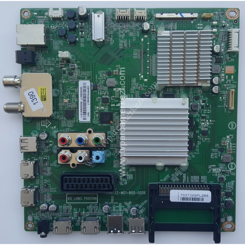715G8132-M01-B00-005K , 703TQGPL265 , G0A02B21T , CBPRF8OBA6CT , Philips 65PUS6121/12 Main Board