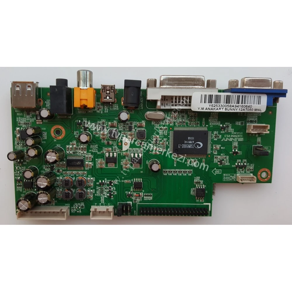 12AT050 V0.3 , Y.M ANAKART SUNNY 12AT050 MNL , SUNNY SN032DLD12AT050-LKFM Main Board