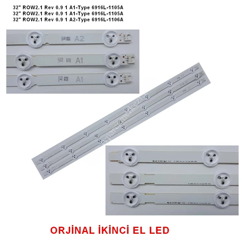 6916L-1105A , 6916L-1106A , 32" ROW2.1 Rev 0.9 1 A1-Type - A2-TYPE LG Panel Led