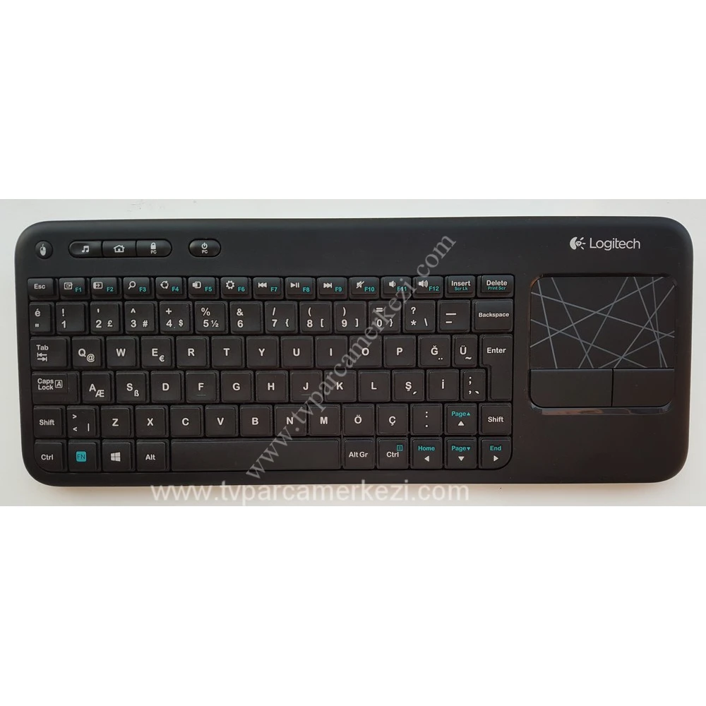 Logitech Wireless Dokunmatik Klavye K400 , K400r , Kablosuz Klavye TV Klavyesi