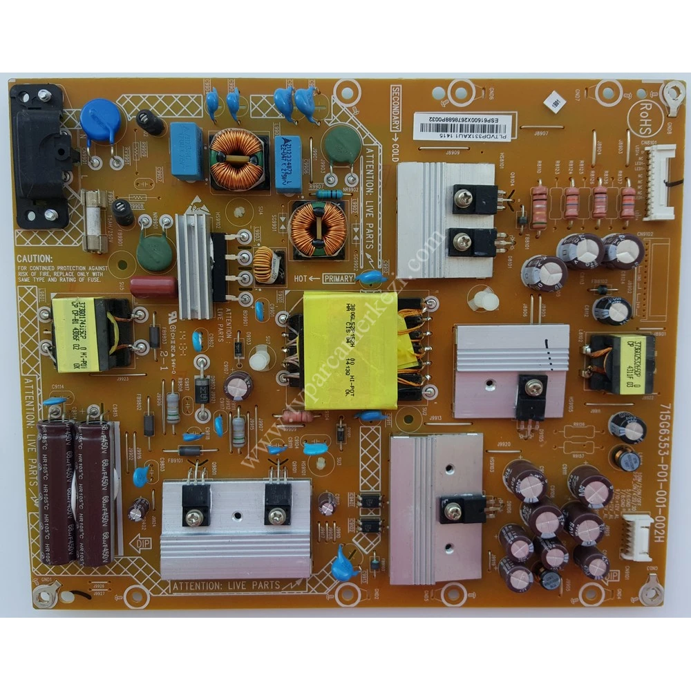 715G6353-P01-001-002H , PLTVDP331XAU1 , ESP61500X , Philips 40PFK4309/12 Power Board