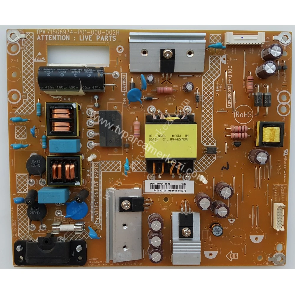 715G6934-P01-000-002H , PLTVGP341XXH8 , Philips 40PFH4101/88 Power Board