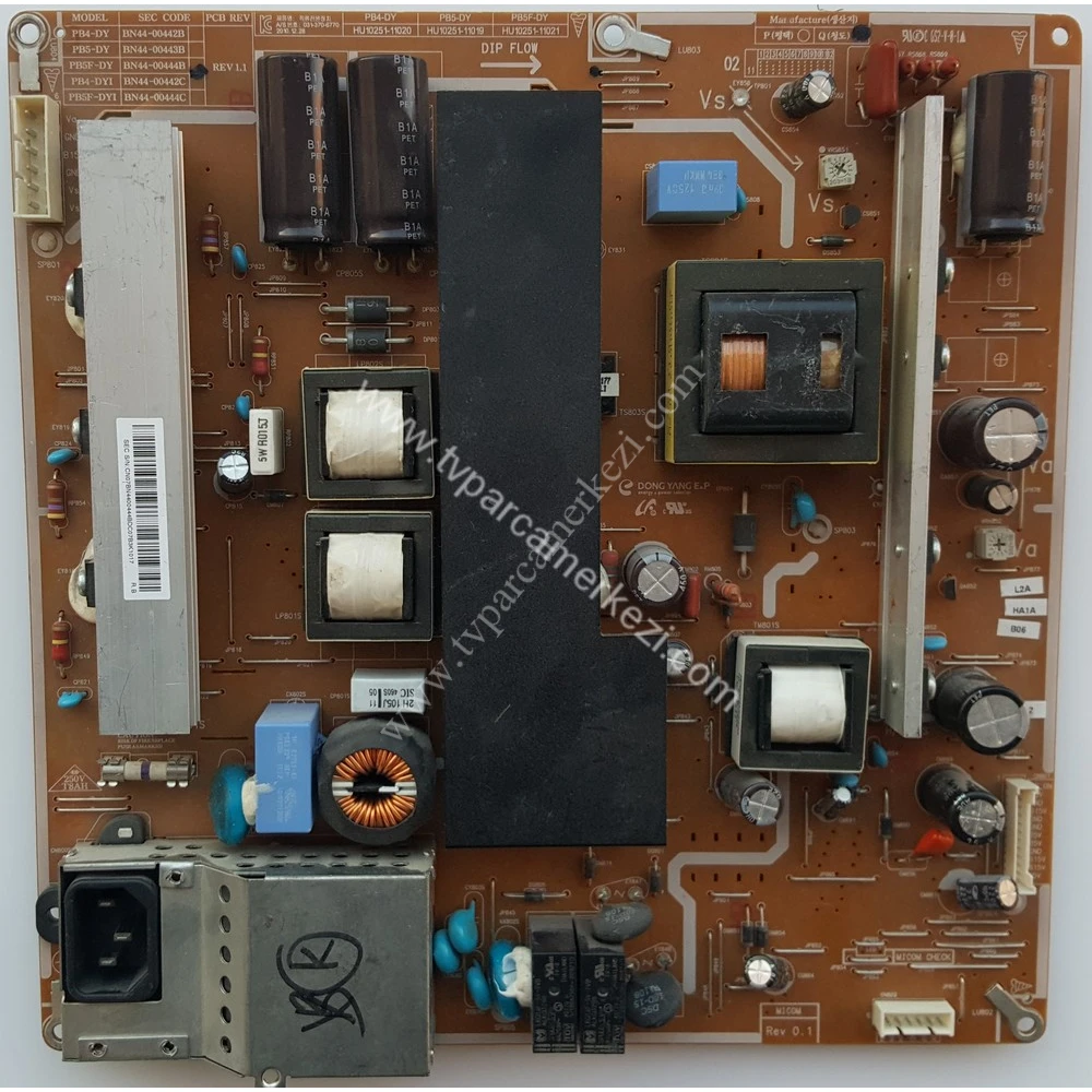 BN44-00444B , HU10251-11021 , PB5F-DY , Samsung PS51D550 , Power Board , Besleme Kartı