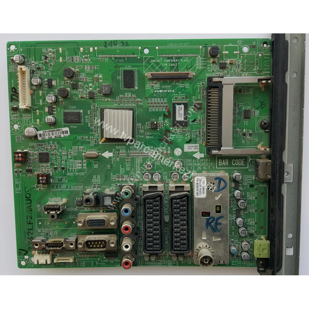 EBU60803001 , EAX60686902(0) , LD91A/G(PIP) , LG 42LF250C , LG 42LF250C Main Board