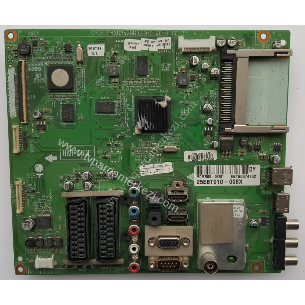 EBT60874732 , EAX63426602 (0) , LG 50PZ850 Main Board