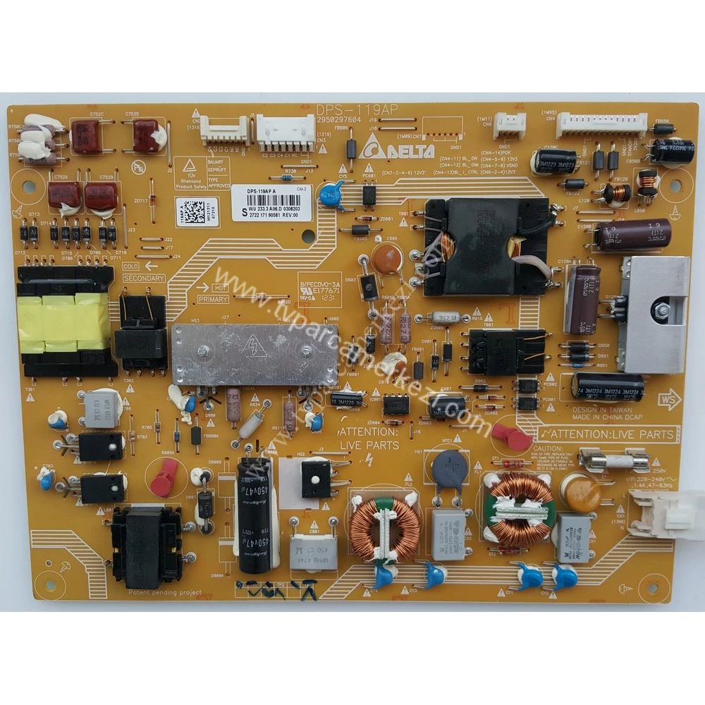 DPS-119AP , 2722 171 90581 , 2950297604 , Philips 40PFL5507K/12 Power Board