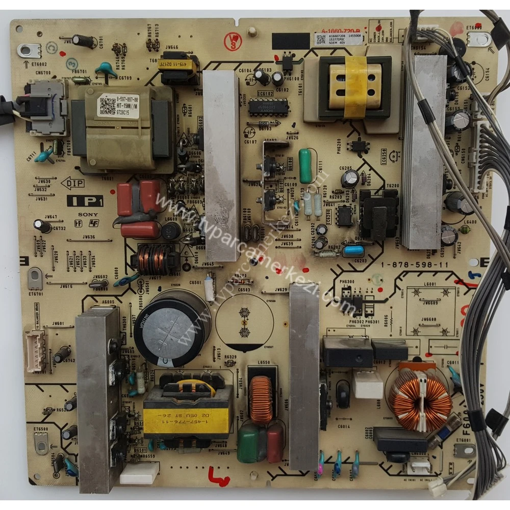 A1660720B , 1-878-598-11 , A-1660-720-B , Sony IP1 , SONY KDL-40W5710 Power Board