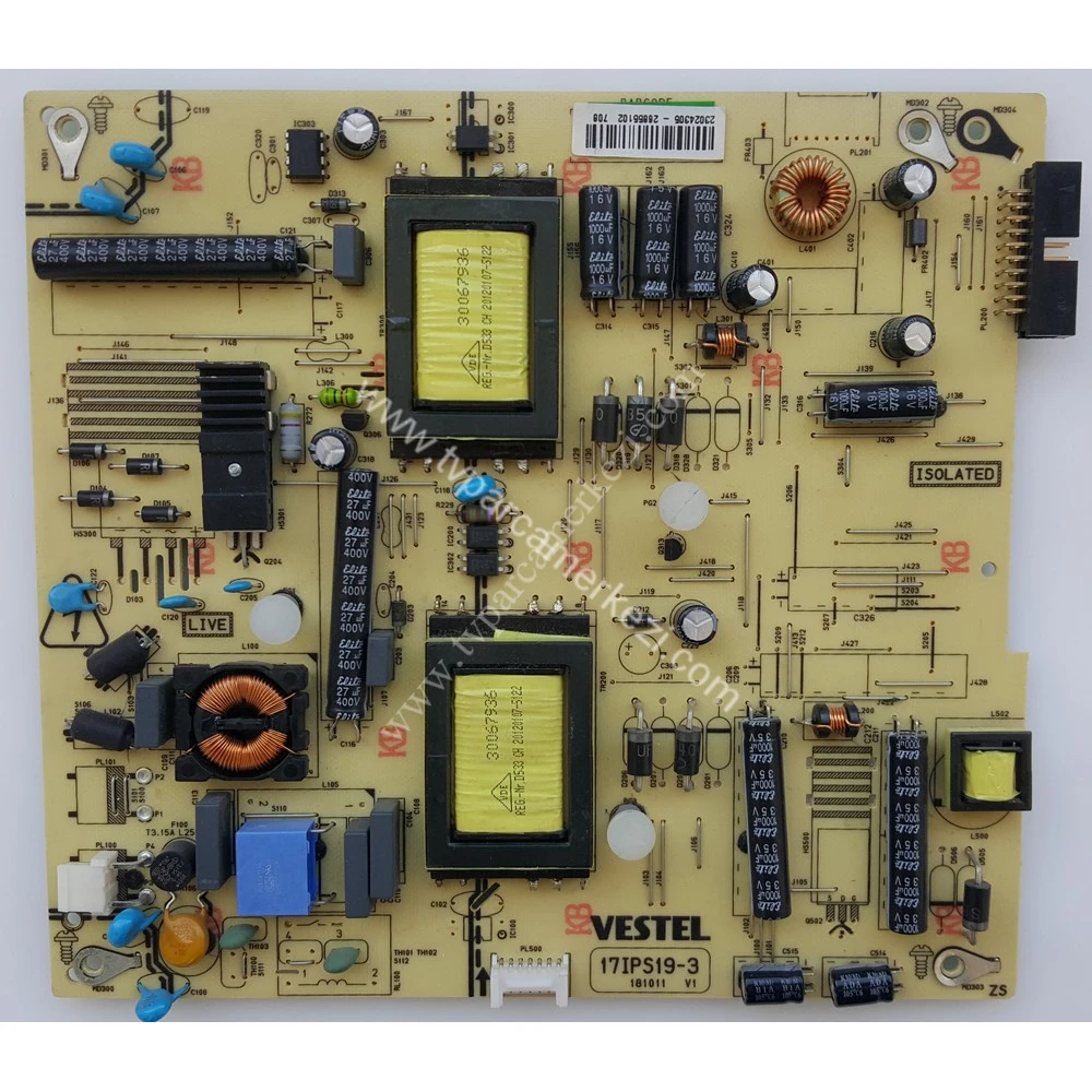 23024305 , 17IPS19-3 , 181011 , VESTEL 32" Power Board