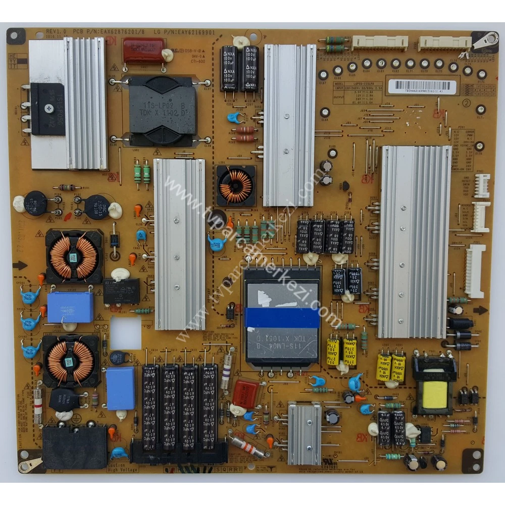 EAY62169901 , EAX62876201/8 , LGP55-11SLPB , LG 55LW6500 Power Board