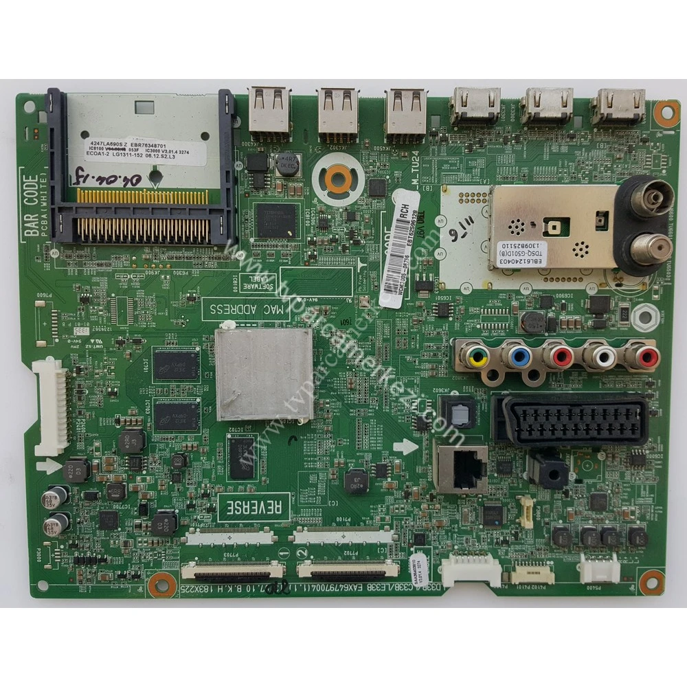 EBT62596128 , EBR76348701 , EAX64797004(1.1) , LG 42LA660S Main Board