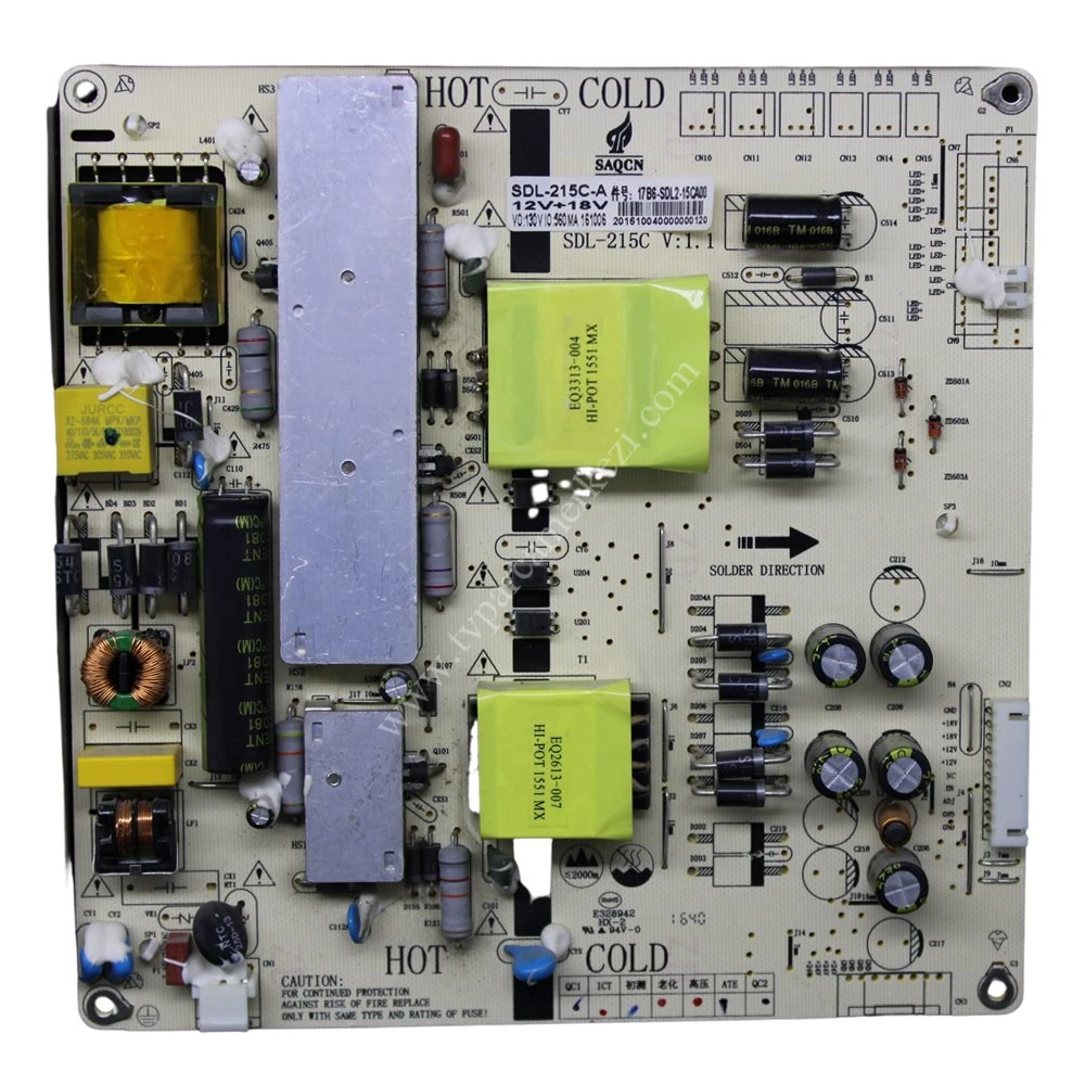 SDL-215C , SDL-215C-A , SUNNY SN055LD12AT071-S2F Power Board