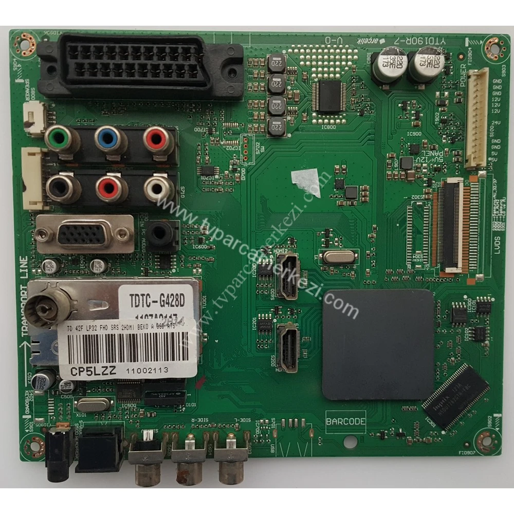 YTD190R-7 , CP5LZZ , TD 42F LP32 FHD , BEKO F 106-203 FHD Main Board