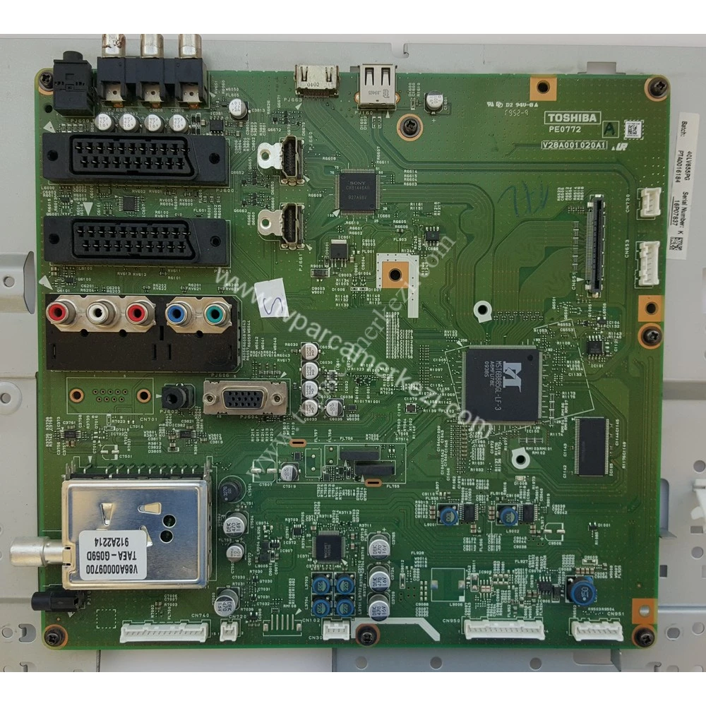 PE0772 , PE0772 A , V28A001020A1 , TOSHIBA 40LV655PG Main Board