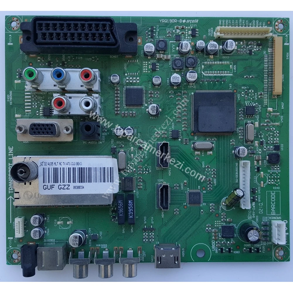 GUF GZZ , YRQ190R-8 , SZ 32 AU35 MLT , ARÇELİK TV 94-503 B HD LCD TV Main Board