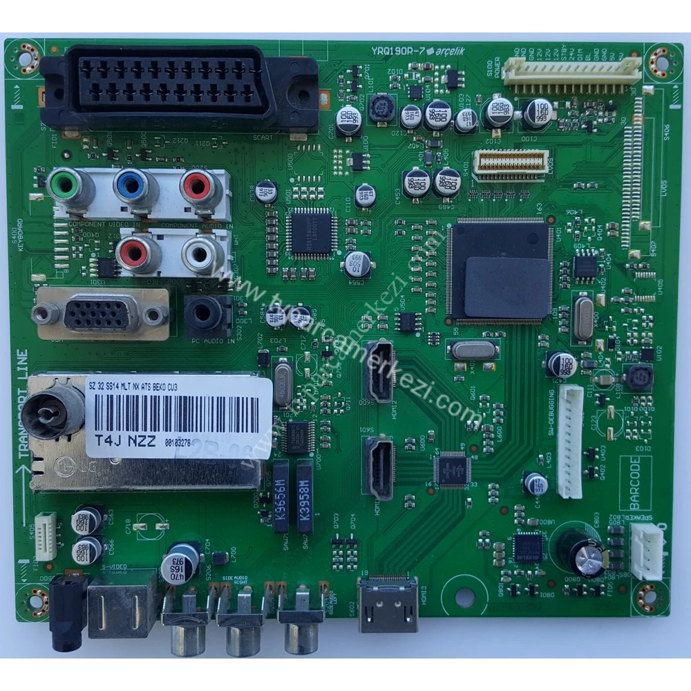 T4J NZZ , YRQ190R-7 , T4JNZZ , SZ 32 SS14 MLT , BEKO F 82-507 B 3HD LCD TV Main Board