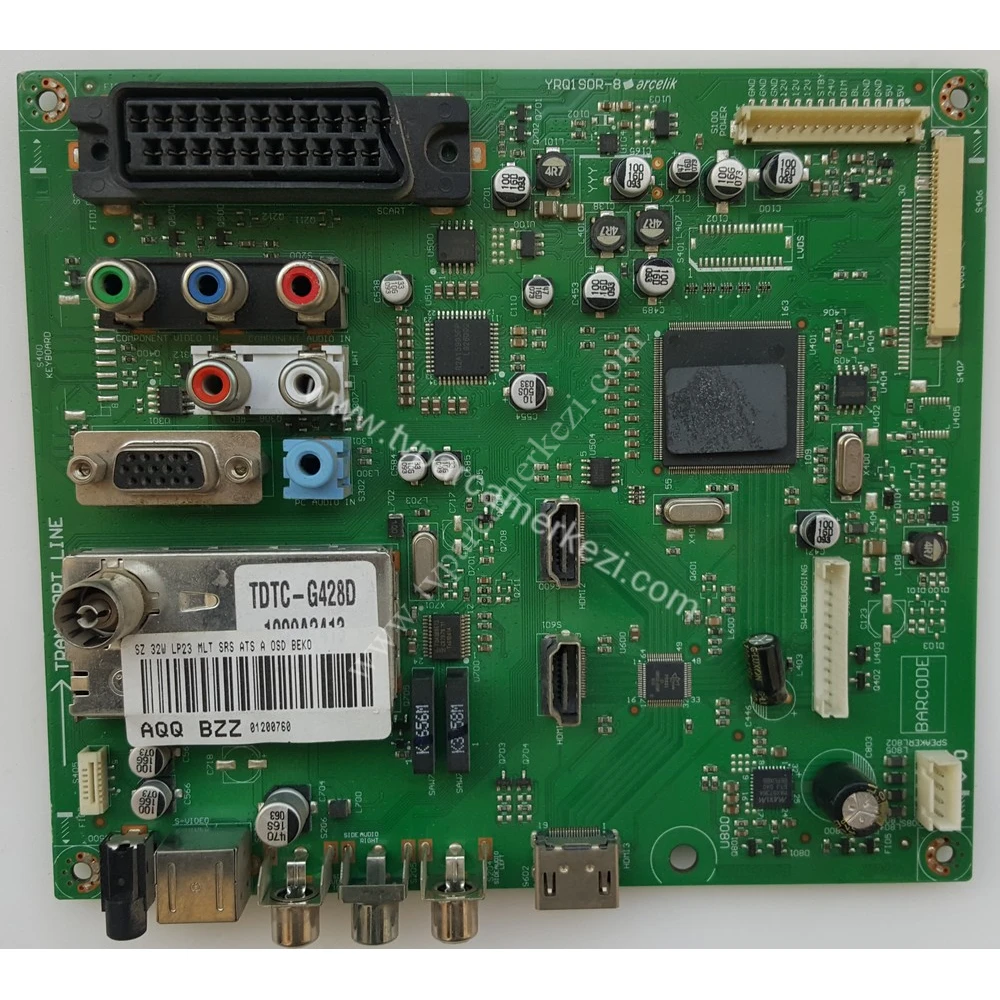 AQQ BZZ , YRQ190-8 , SZ 32W LP23 MLT , ARÇELİK TV 82-203 M3HD LCD TV Main Board
