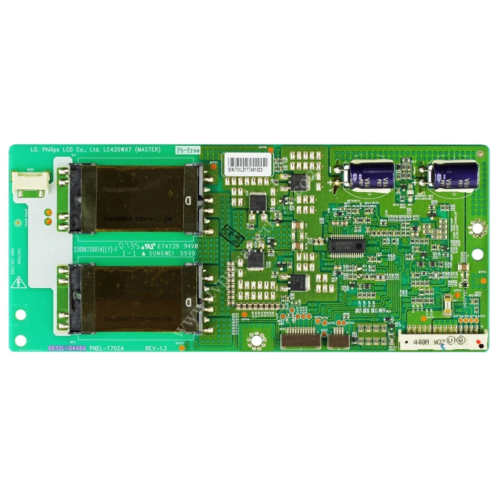 PNEL-T702A , 6632L-0448A , LC420WX7 (MASTER) , LG 42LB4D , Vizio VW42LHDTV10A , Inverter Board