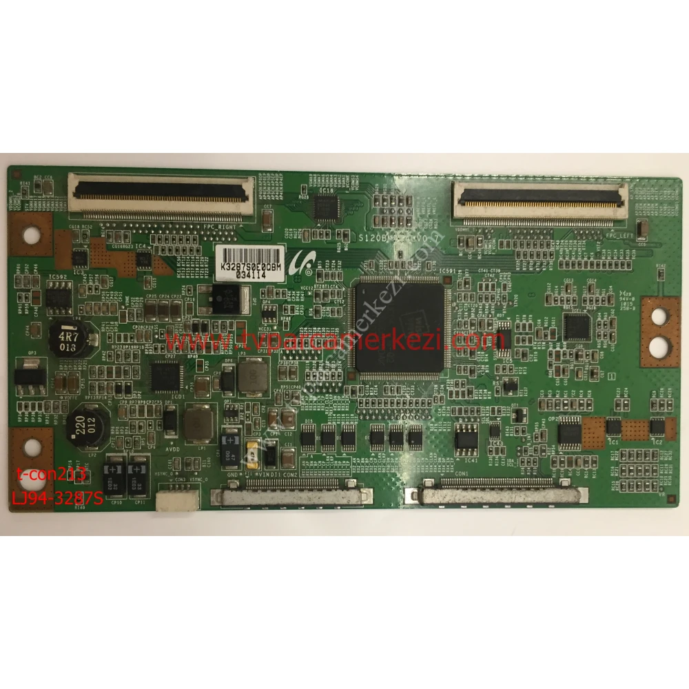 S120BM4C4LV0.7 , LJ94-3287S , TOSHIBA 40VL758 40" LED TV T-CON BOARD