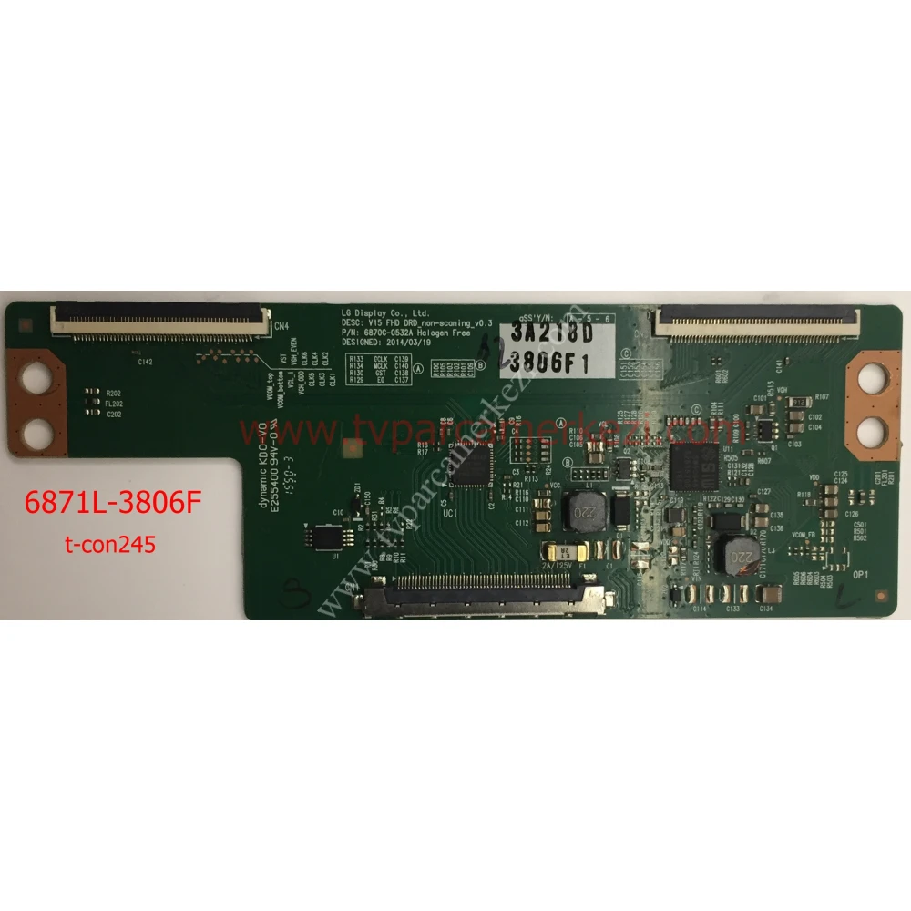 6870C-0532A , 6871L-3806F ,  V15 FHD DRD NON-SCANİNG-V0.3 , VESTEL T-CON BOARD