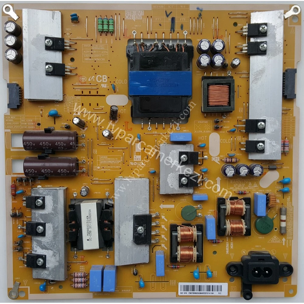 BN96-35336A , L55S5-FDYV , HU10251-15074 , SAMSUNG UE55JU6400 POWER BOARD