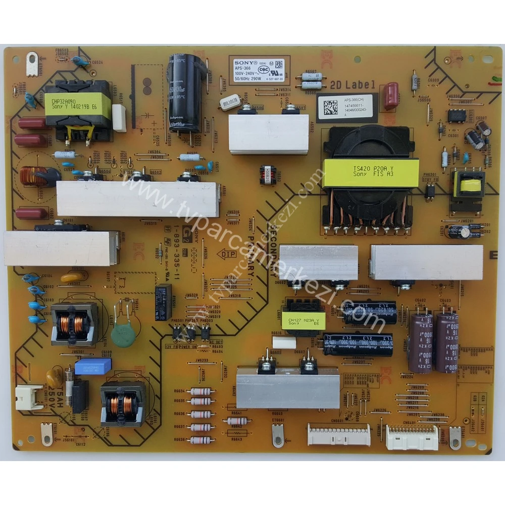 1-893-335-11 , APS-366 , 147456611 , SONY KDL-65W955B POWER BOARD