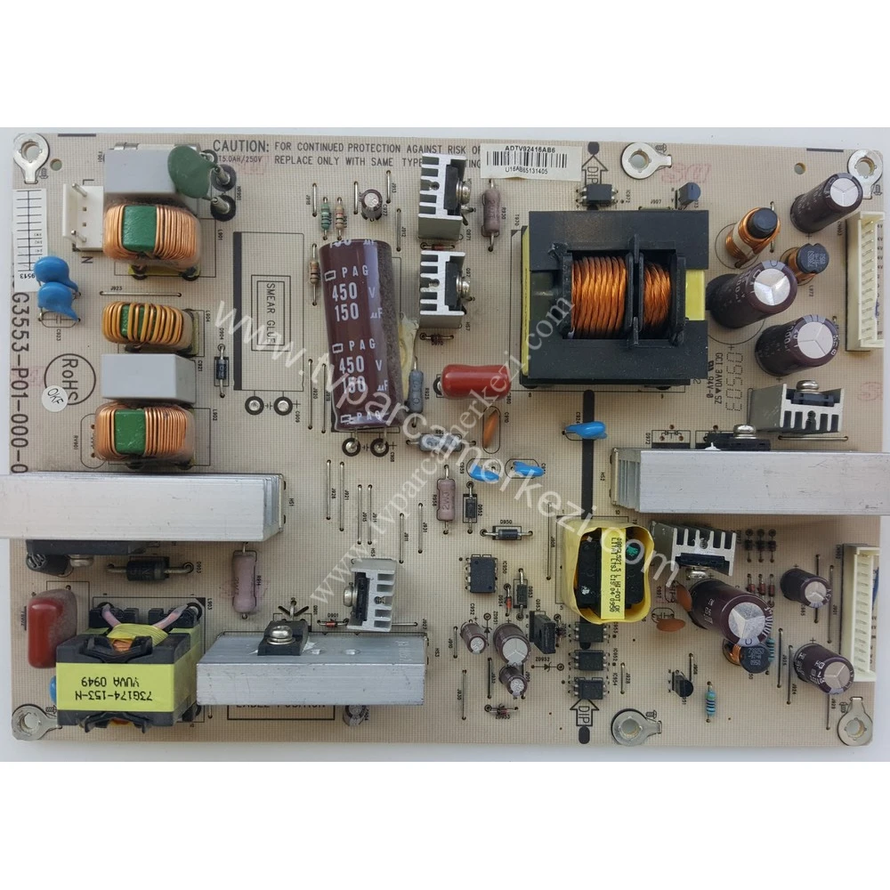 715G3553-P01-000-003U , ADTV92416AB6 , TOSHIBA 32AV605PG POWER BOARD