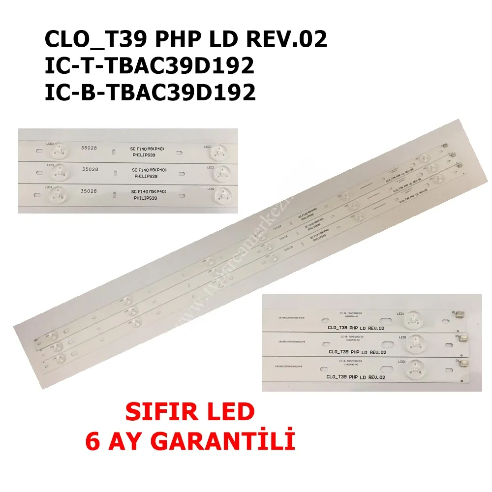 CLO_T39 PHP LD REV.02, IC-T-TBAC39D192, IC-B-TBAC39D192, TPT390HJ1-HVD03 , SIFIR PANEL LED