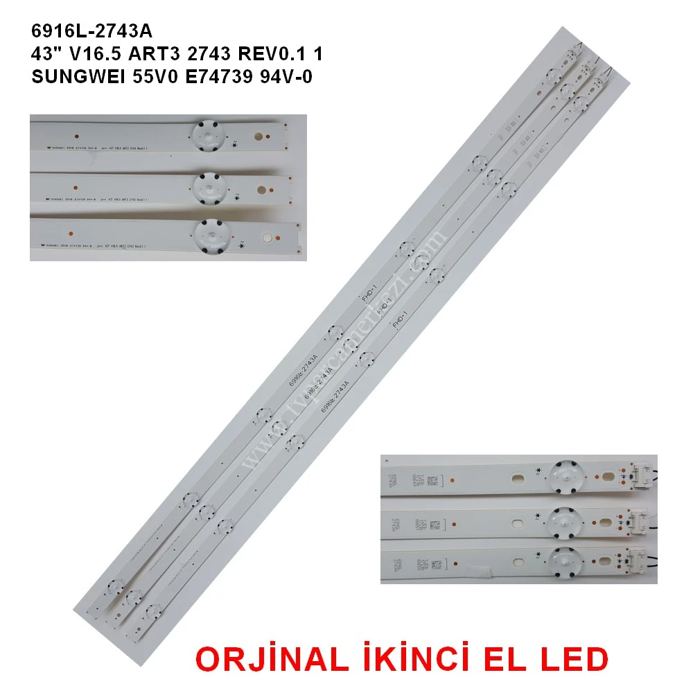 6916L-2743A , 43" V16.5 ART3 2743 REV0.1 1 , LG 43LH590V PANEL LED