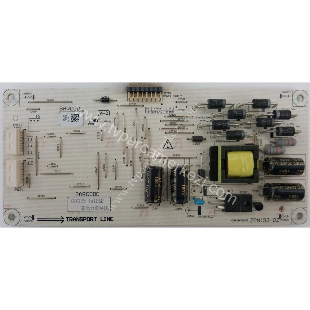 ZQX120 , ZQX125 , ZPN193-02 , BEKO B40L 9672 5B POWER BOARD