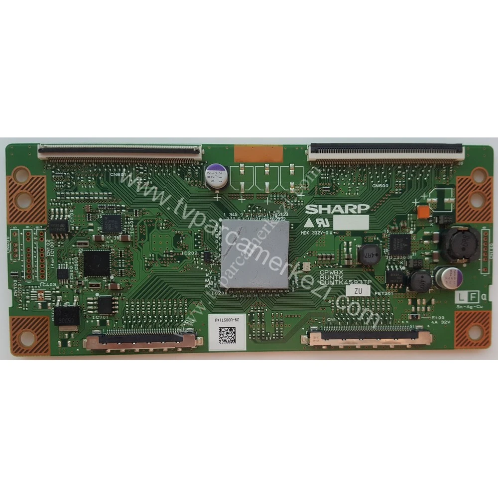 4593TP , RUNTK4593TP ZU , CPWBX , Sharp LC-40LX630E T-CON BOARD
