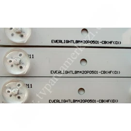 Philips 42PFL3208K/12 LED BAR TAKIM - LBM420P0501-CB-4 , LBM420P0601-CA-3 , EVERLIGHT ,  SIFIR LED