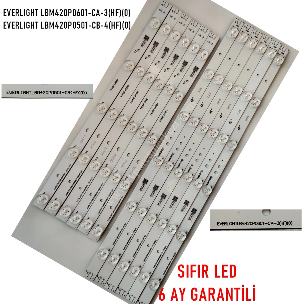 Philips 42PFL3208K/12 LED BAR TAKIM - LBM420P0501-CB-4 , LBM420P0601-CA-3 , EVERLIGHT ,  SIFIR LED