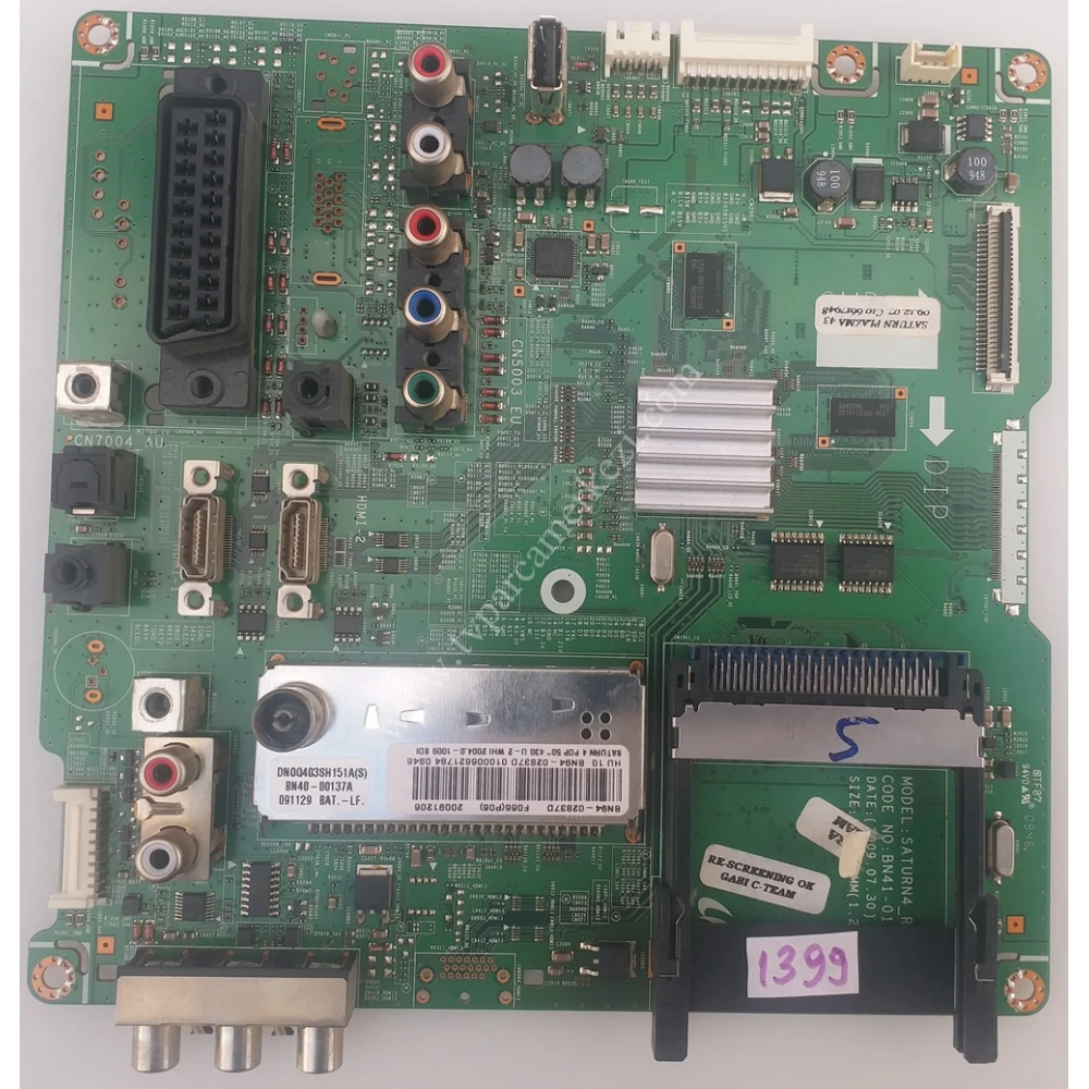BN94-02837D , BN41-0118808 , SAMSUNG PS50B430P2W MAIN BOARD