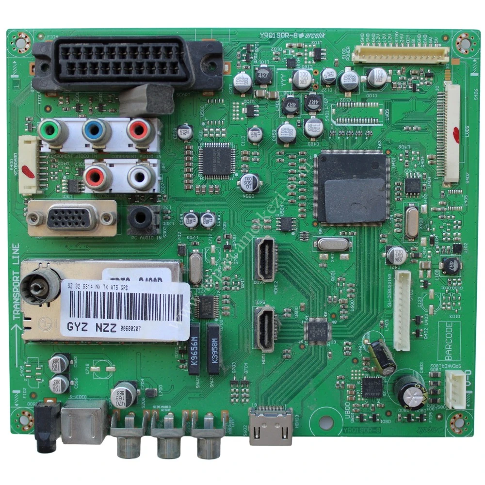 YRQ190R-8 , GYZ NZZ , GYZNZZ , Grundig GR 32-113 , Main Board , Anakart
