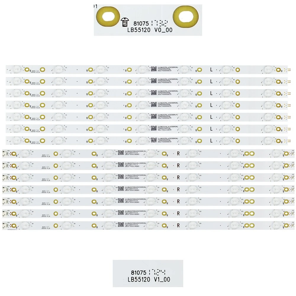 INSIGNIA NS-55DR620NA18 LED BAR TAKIM - LB55120 V0_00 , LB55120 V1_00 , 210BZ07DR43030M04L , 210BZ07DL43030M04L PANEL LED
