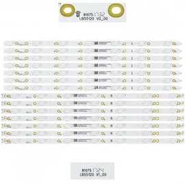 INSIGNIA NS-55DR620NA18 LED BAR TAKIM - LB55120 V0_00 , LB55120 V1_00 , 210BZ07DR43030M04L , 210BZ07DL43030M04L PANEL LED