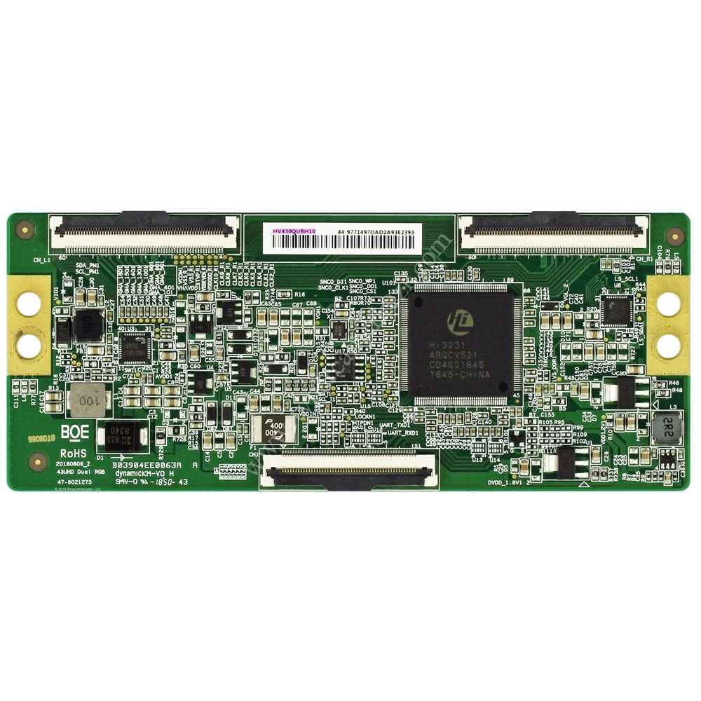 47-6021275 , HV430QUBH10 , 44-9771497O , Toshiba 43UL5A63DBS , Philips 43PFL5604/F7A , T-Con Board , Adres Kartı