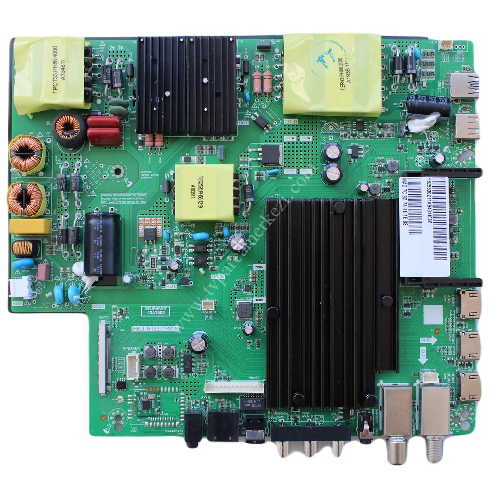 HK.T.RT2871P838 , 13AT403 , Y625330211A , SUNNY SN49FIL403/0216 Main Board