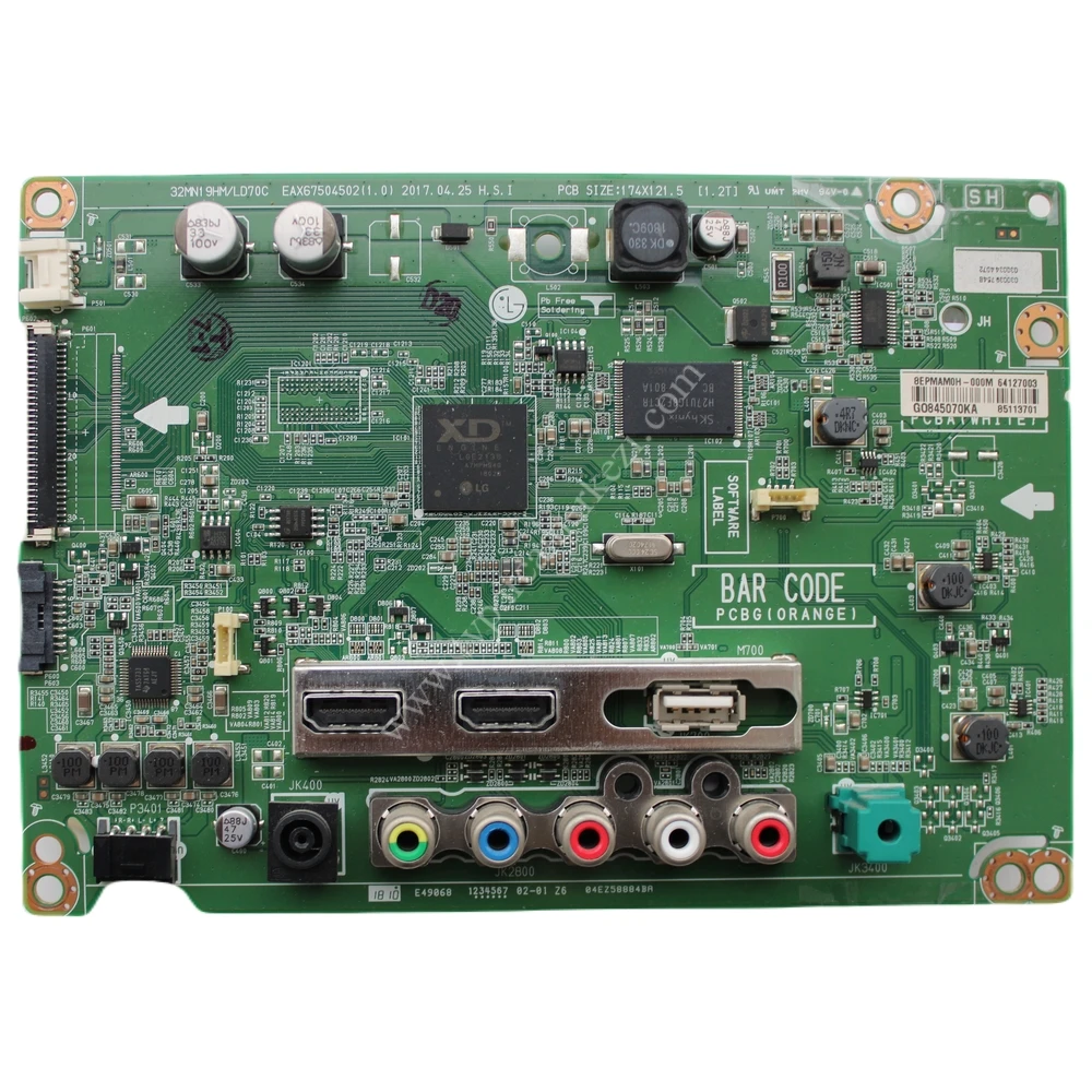 EBT64127003 , EAX67504502 (1.0) , 64127003 , 85113701 , LG 32MN19HM Main Board