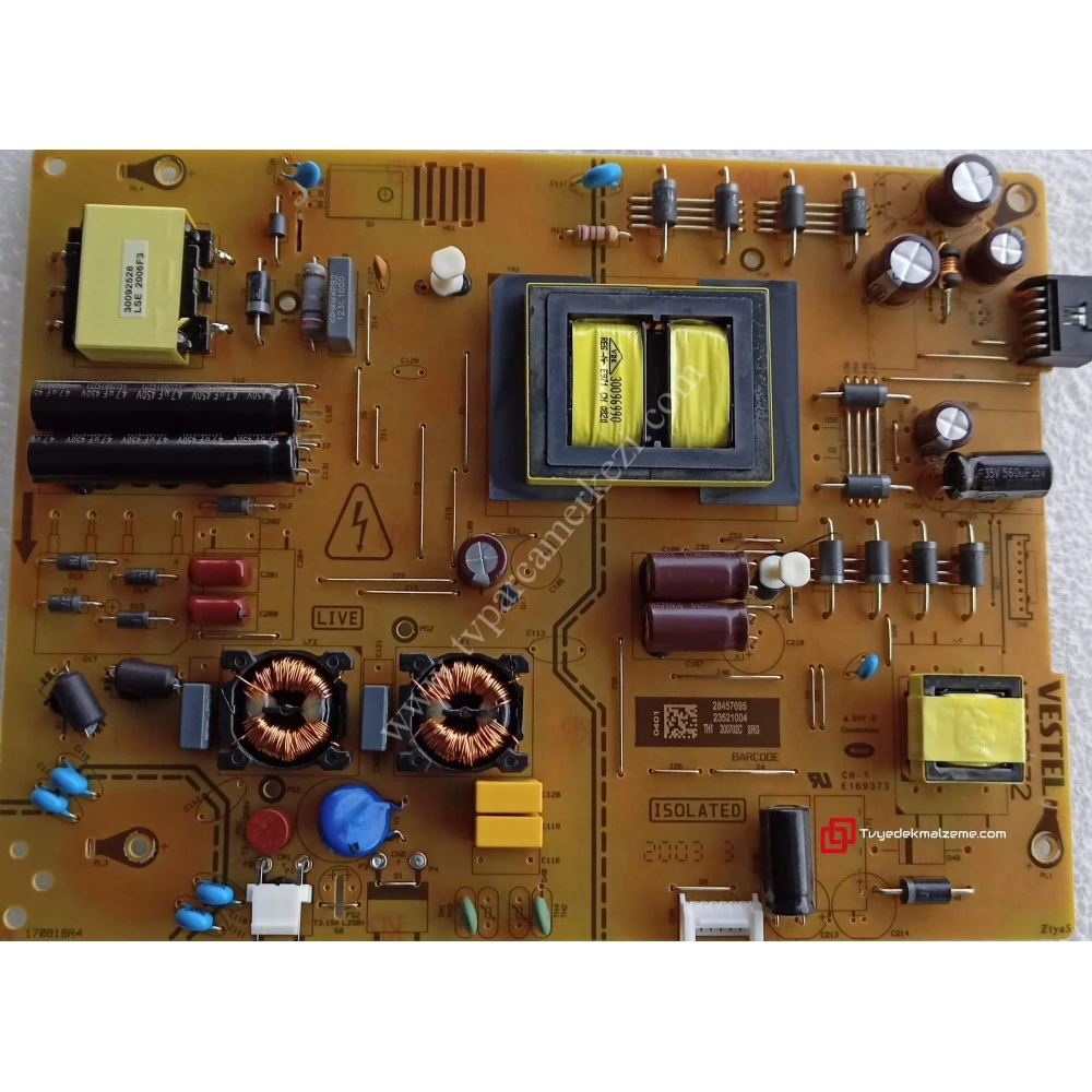 23521004, 17IPS72, 170818R4, VESTEL, BESLEME KARTI, POWER BOARD