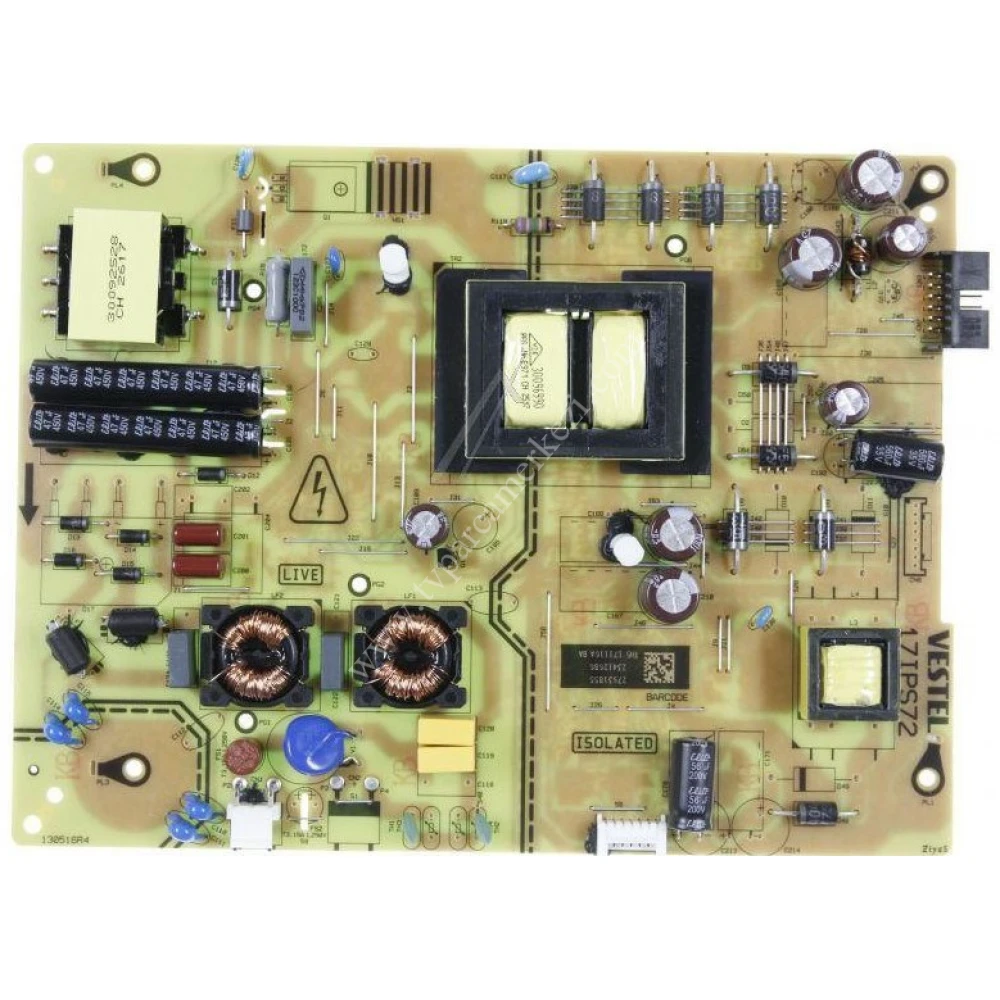 VESTEL 17IPS72 , 28073592 , 23412686, 130516R4 POWER BOARD